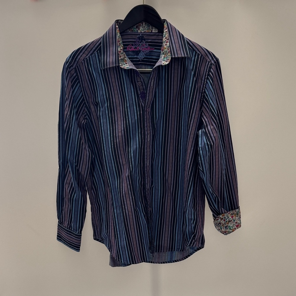Robert Graham Multicolor Striped Shirt